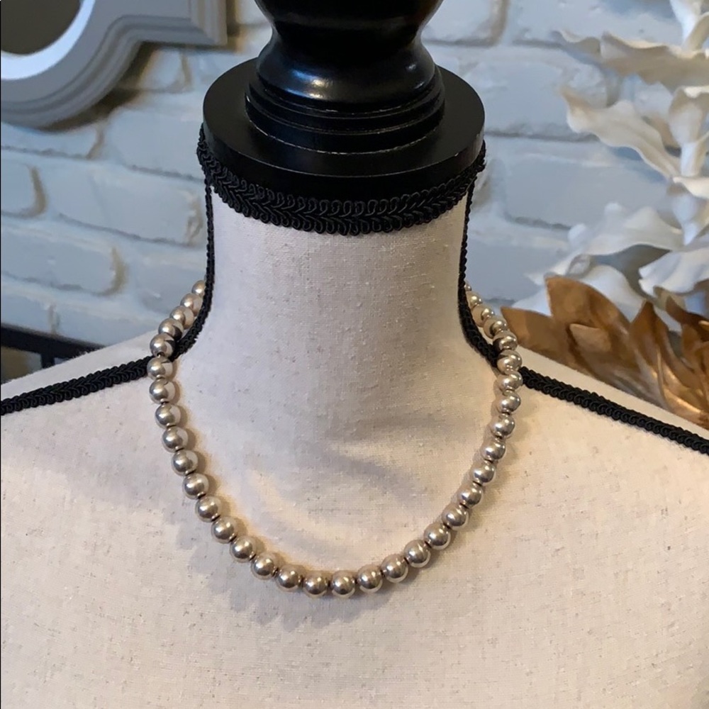 Tiffany and Co. Sterling silver ball necklace!